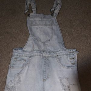 Light denim Overall dress